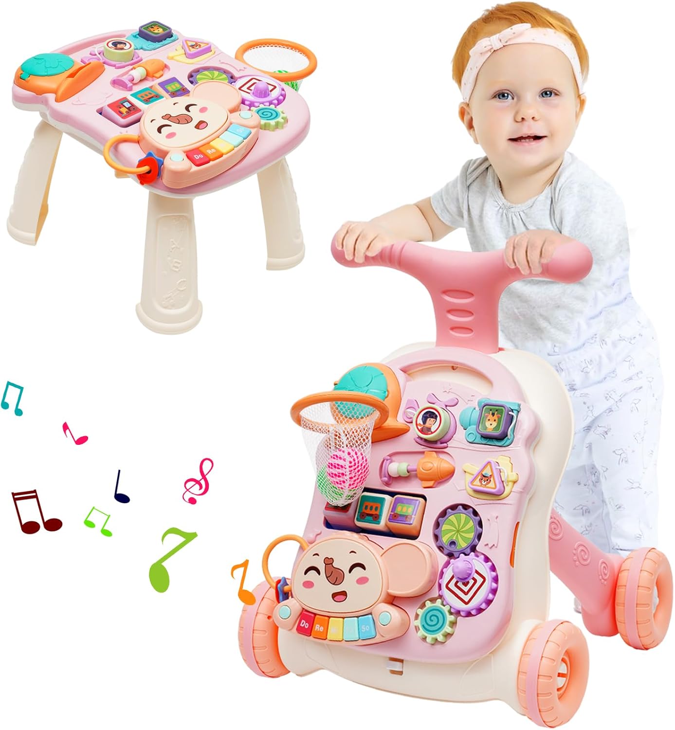 Little Angel – Learning Baby Walker with Musical Activity Board & Push