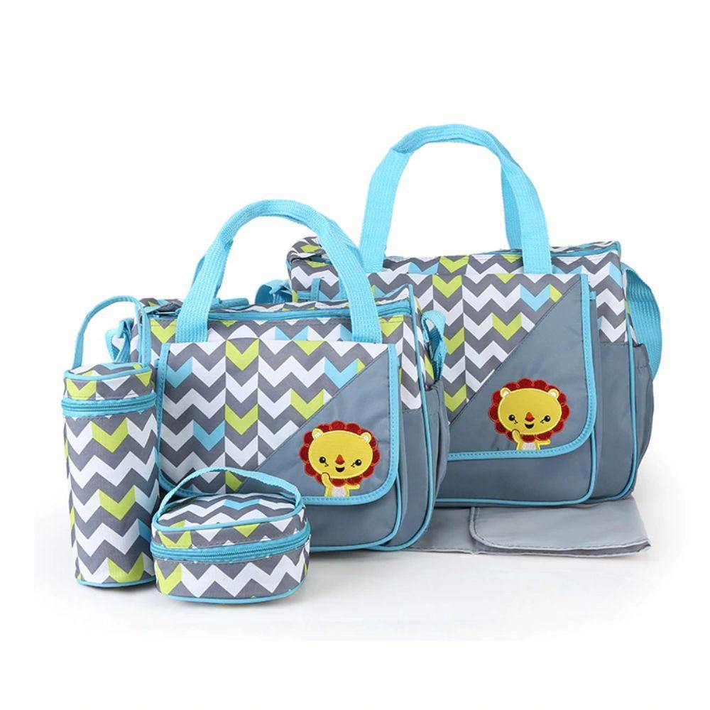 Little Angel Baby Diaper Bags Changing Nappy Bag 5pcs Set