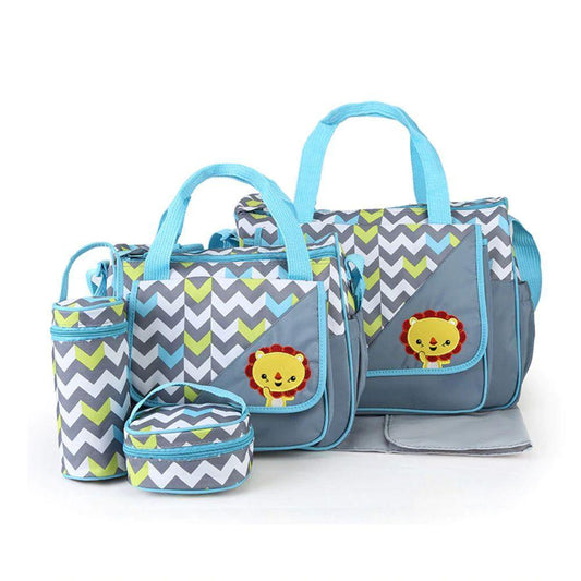 Little Angel Baby Diaper Bags Changing Nappy Bag 5pcs Set