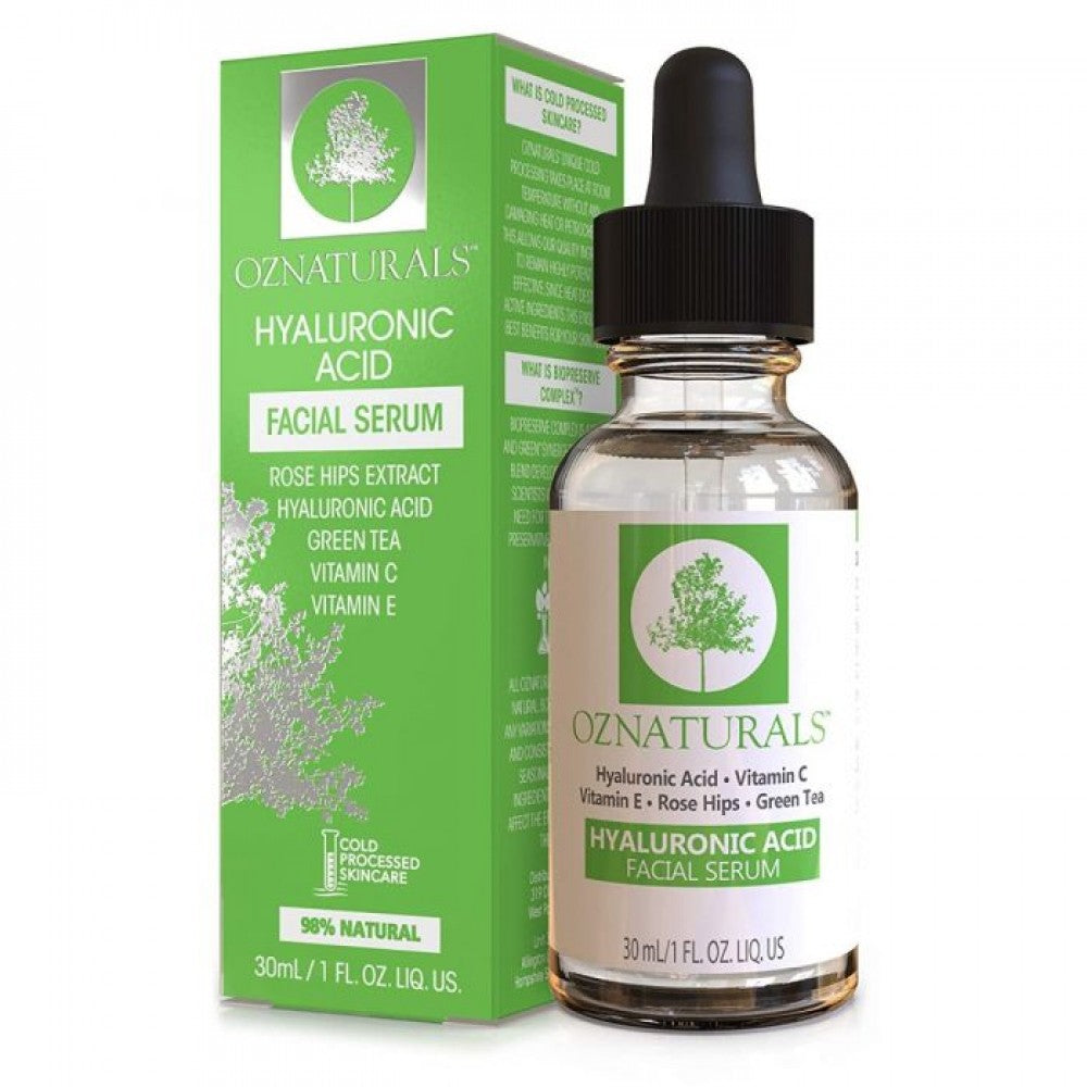 Oz Naturals Halliornic acid serum with vitamin C,  30ml