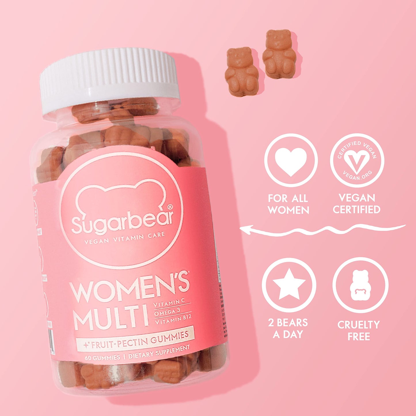 SugarBear Women's Multi Vitamin Ð 60 Gummies