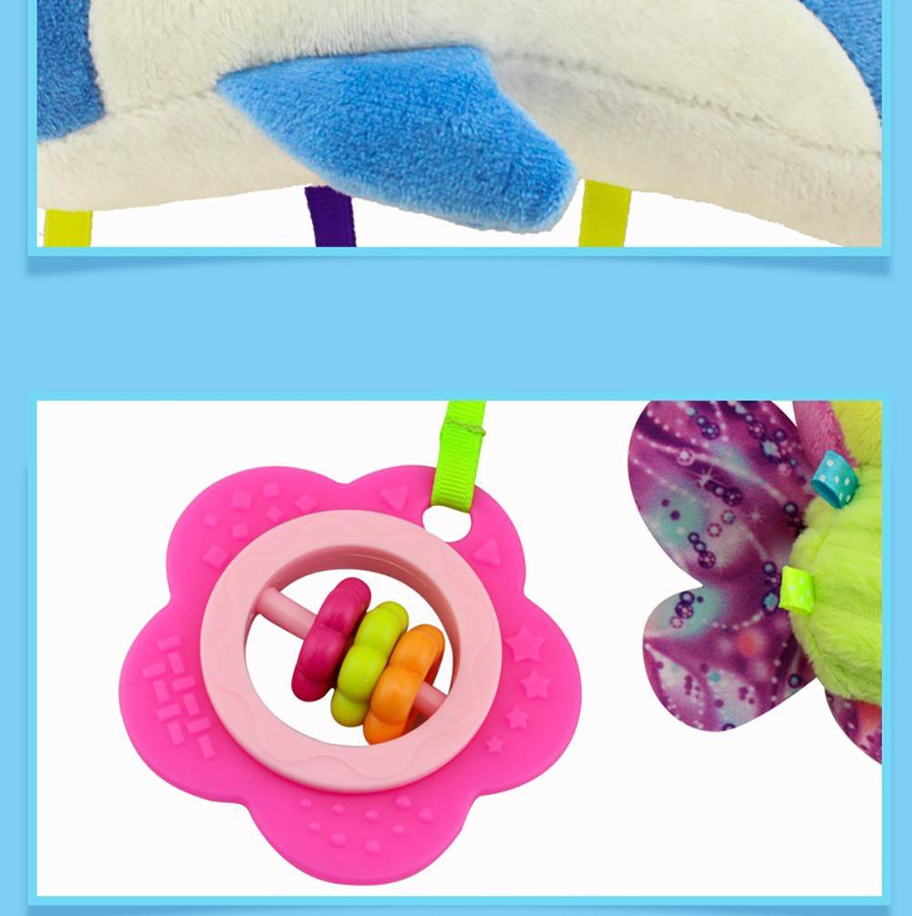 Little Angel Baby Rattle Toys Soft Plush Stuffed Hanging Toy