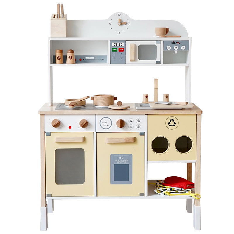 Little Angel - Kids Wooden Kitchen Pretend Interactive Play Set
