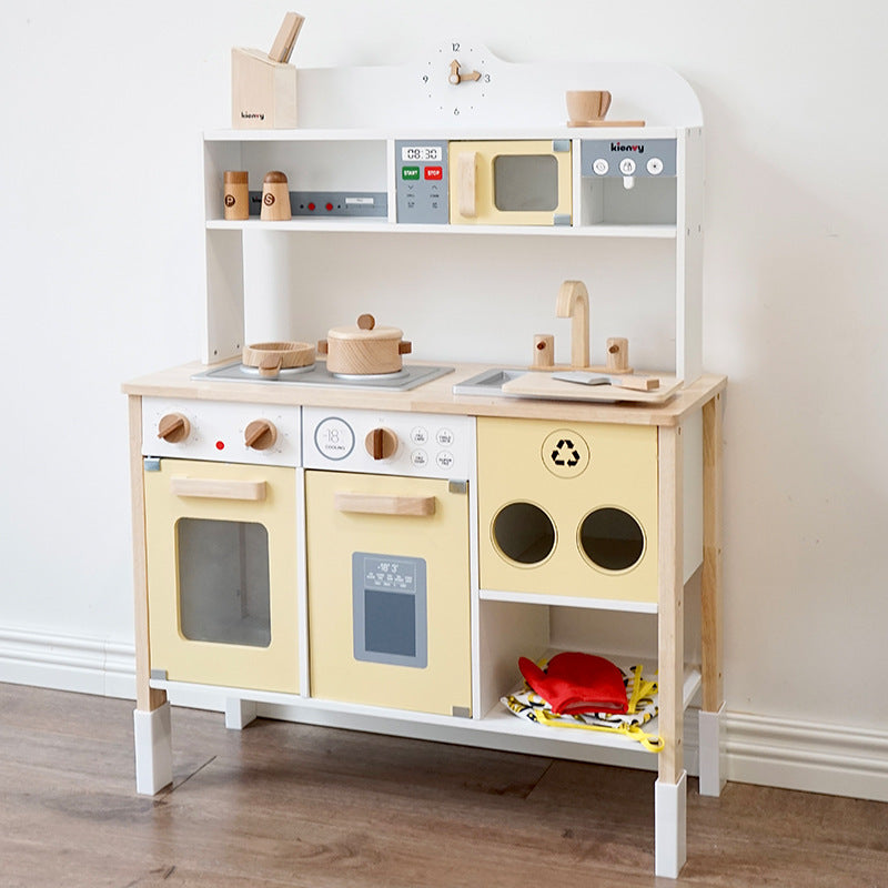Little Angel - Kids Wooden Kitchen Pretend Interactive Play Set