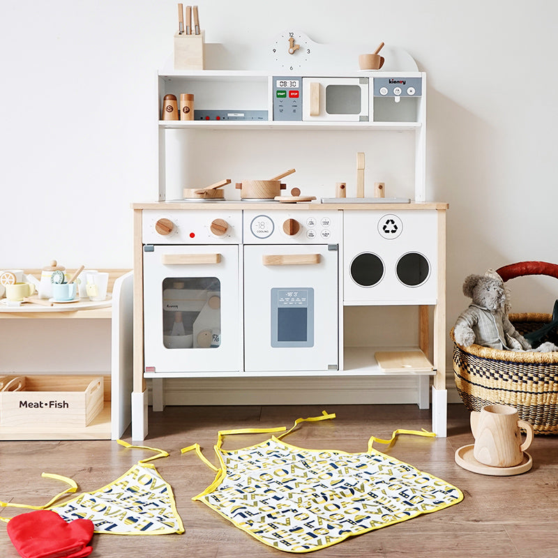 Little Angel - Kids Wooden Kitchen Pretend Interactive Play Set