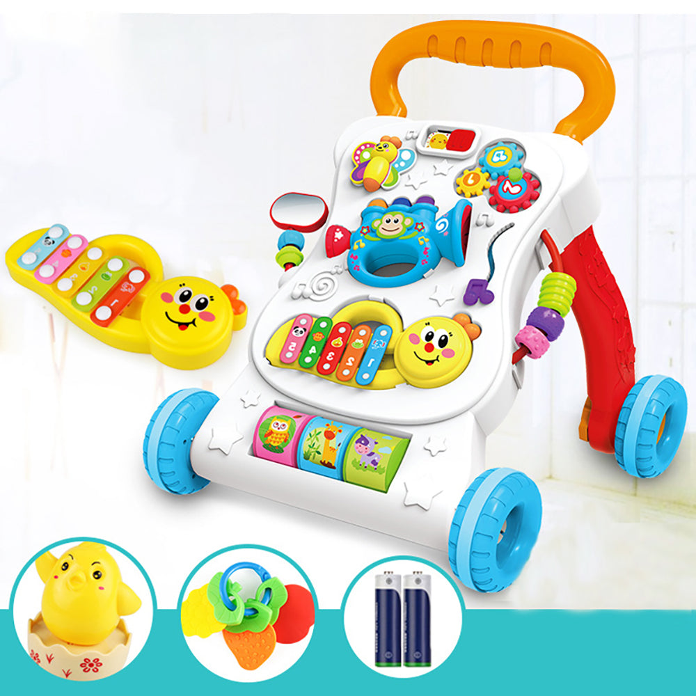 Little Angel - Baby Musical Activity Walker Toy With Piano - Blue