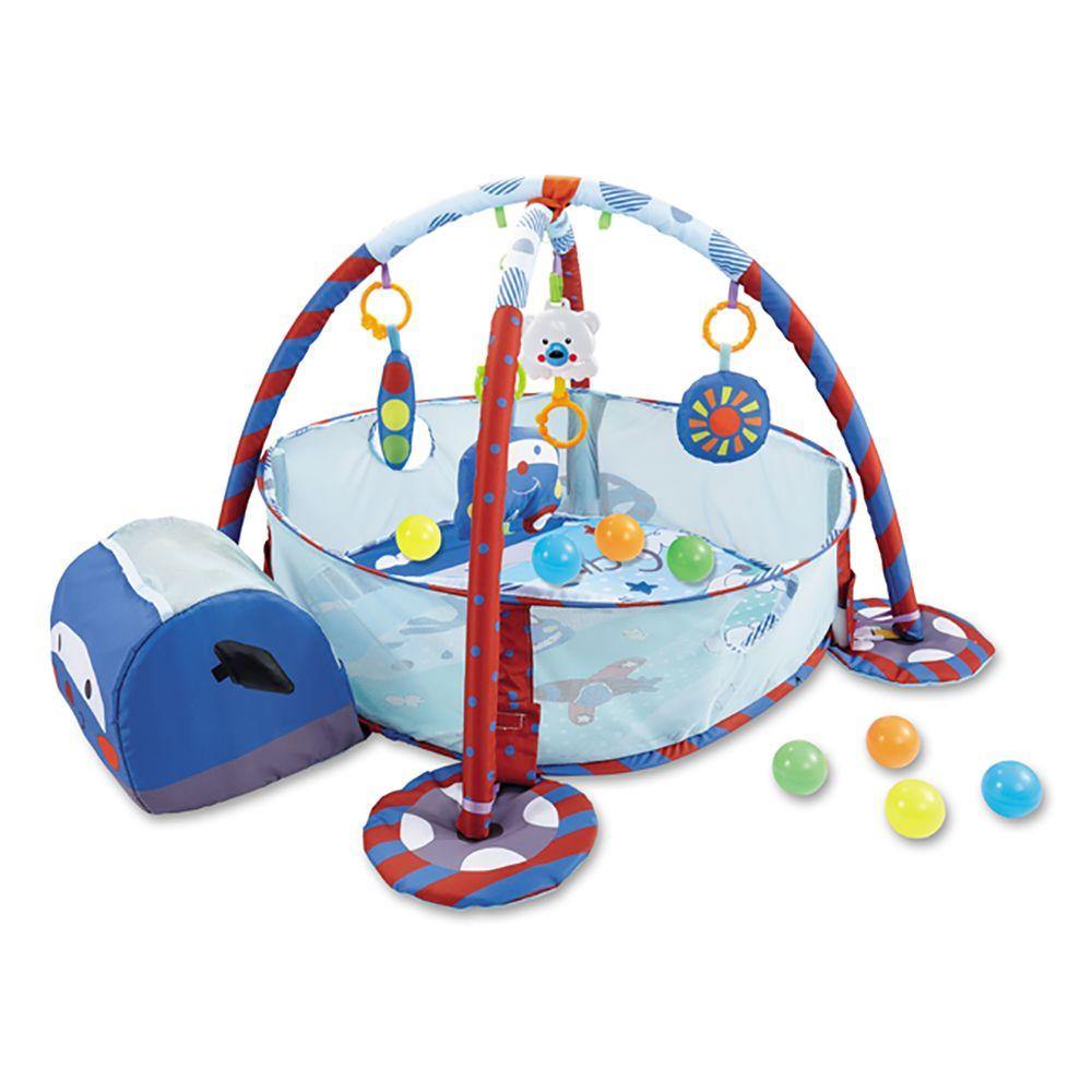 Little Angel Baby Gym Rack and Game Pad Combo - Blue