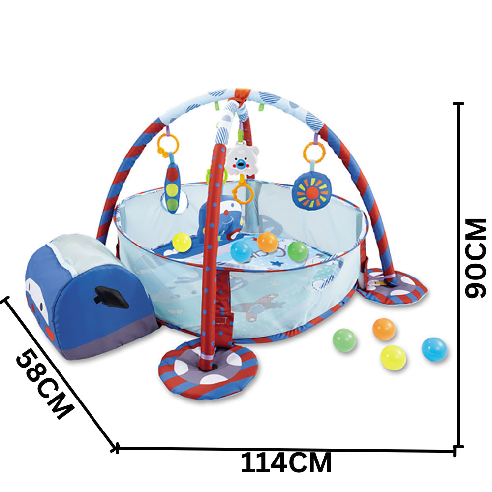 Little Angel Baby Gym Rack and Game Pad Combo - Blue