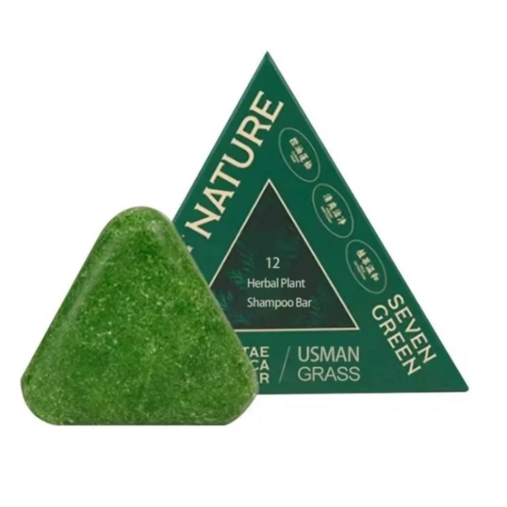 Seven Green Natural Herbal Shampoo Soap – Ultimate Scalp Care & Hair Root
