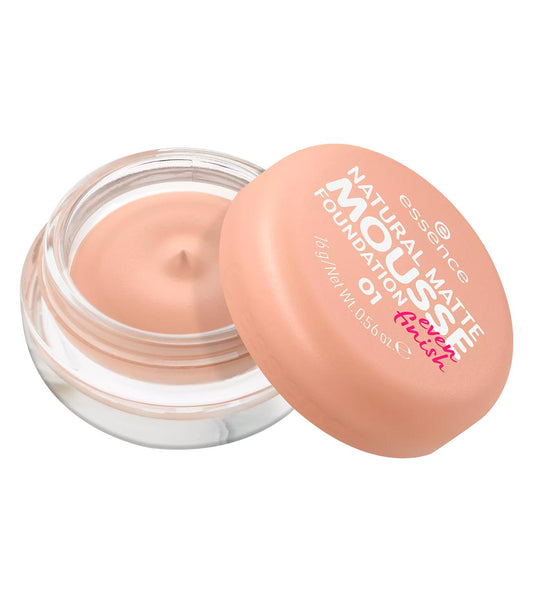 essence - Mousse makeup base Natural Matte Mousse - 01- 16g