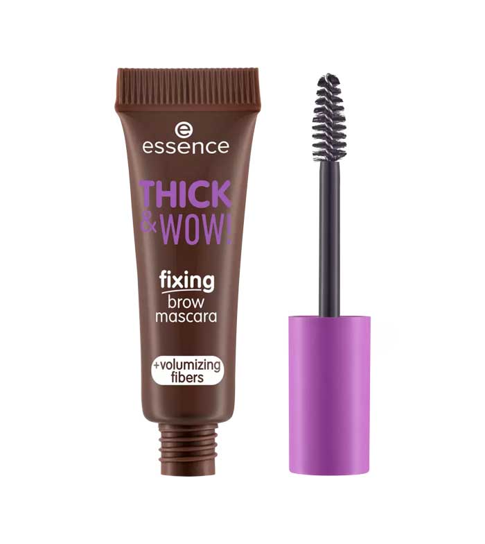 essence - Brow fixing mascara Thick & Wow! - 03: Brunette Brown