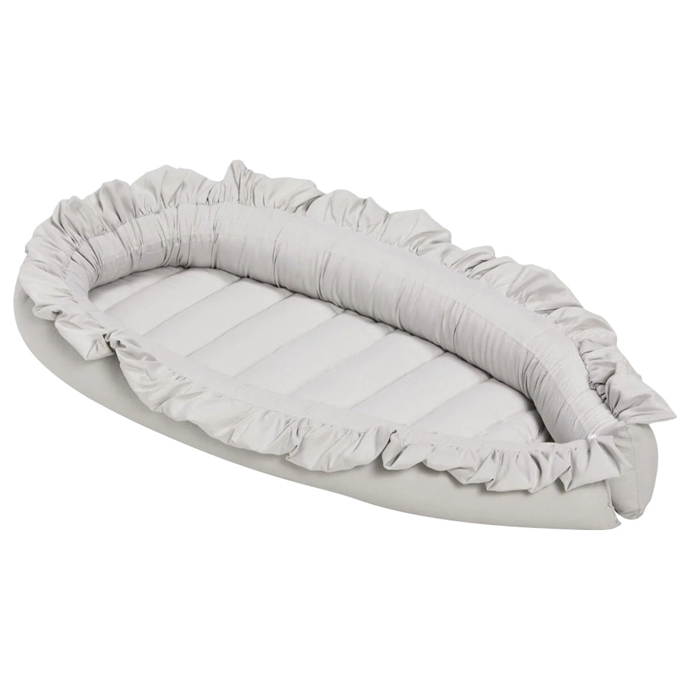 Little Angel - Baby Lounger Nest – Newborn Infant Sleeper Pod Bed With Ruffle