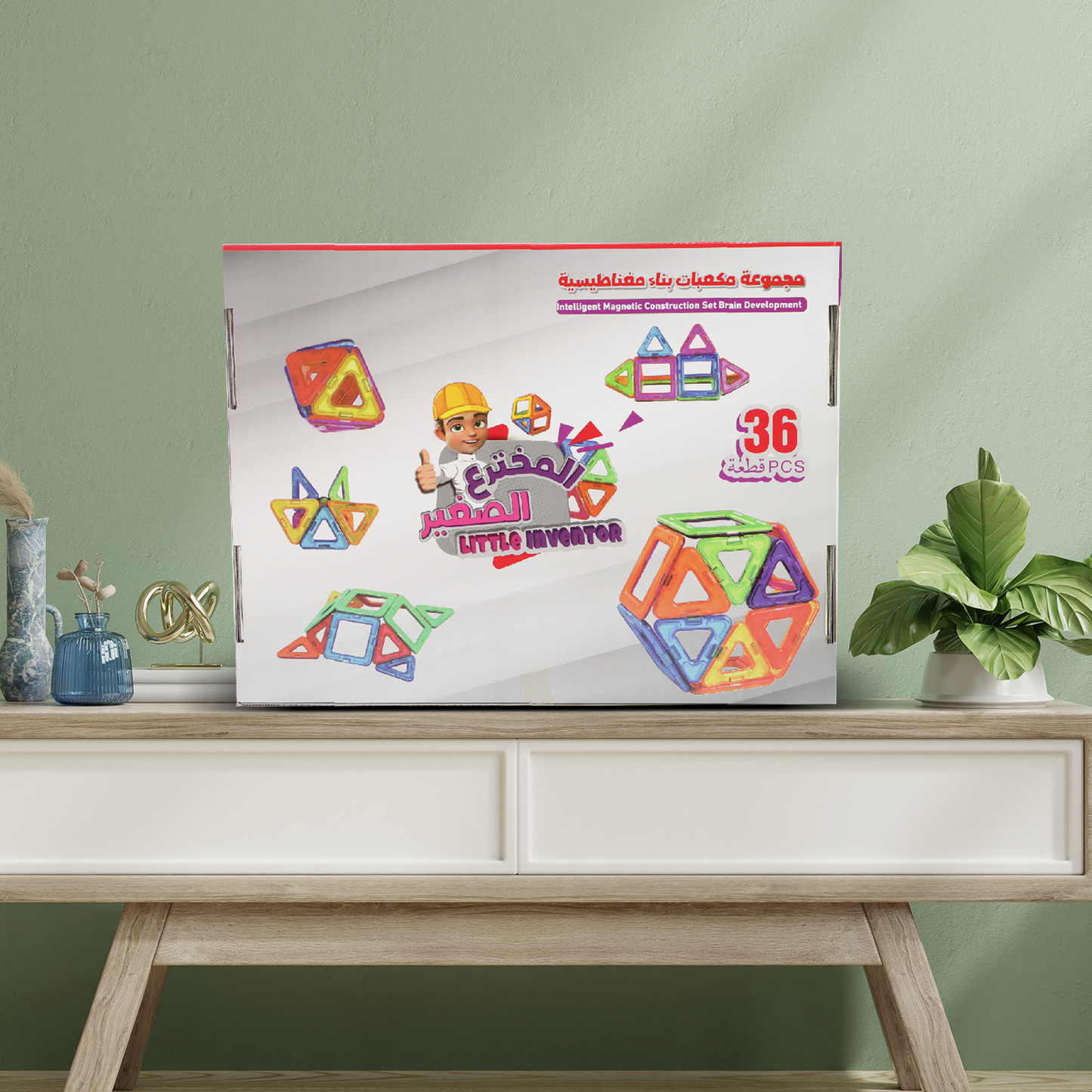 Little Inventor – Magnetic Building Blocks Set (36 Pieces)