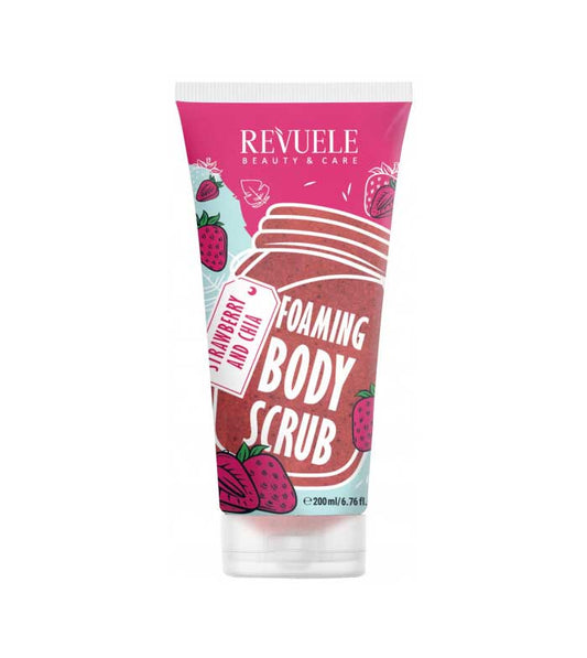 Revuele Foaming Body Scrub (Strawberry & Chia) 200Ml