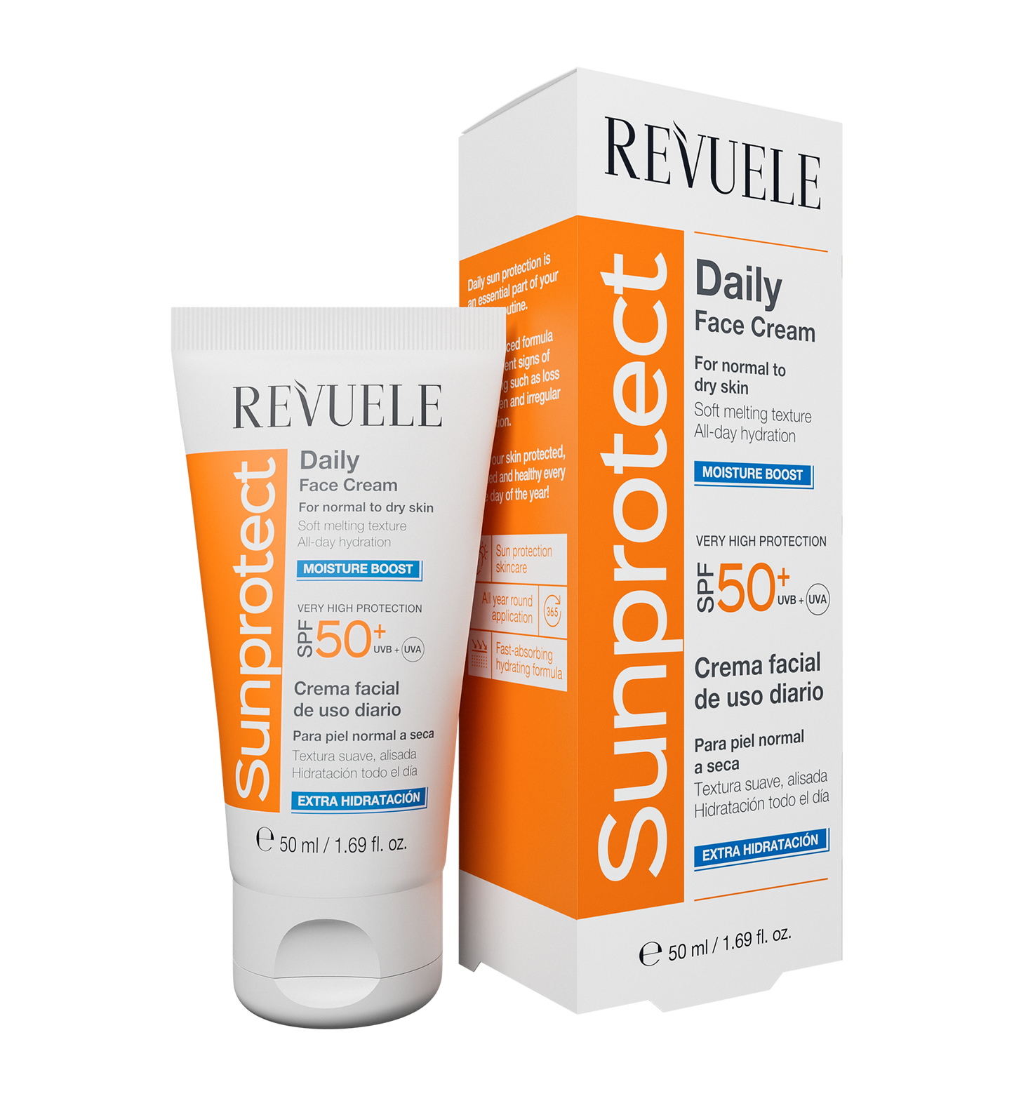 Revuele Sunprotect Daily Face Cream Spf 50+ Moisture Boost - 50ml