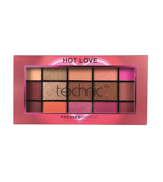 Technic Cosmetics - Pressed Pigment Eyeshadow Palette - Hot Love