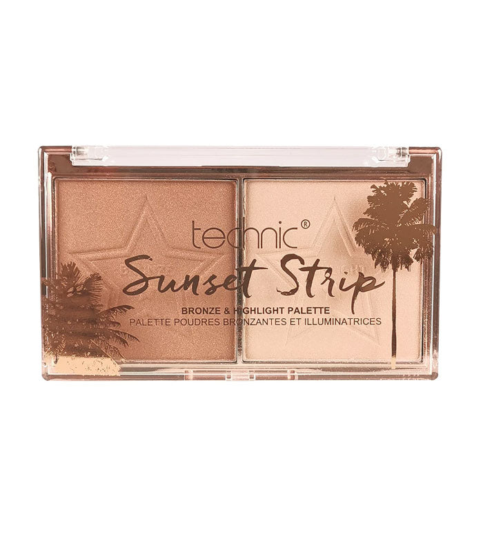 Technic Cosmetics - Sunset Strip Highlighter and bronzer duo palette 12G